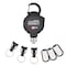 Key-Bak 15-KEY Capacity Retratractable Keychain 3 interchangeable key rings CARABINER attachment, 48" reach 0KM2-43A24 - alternate 1